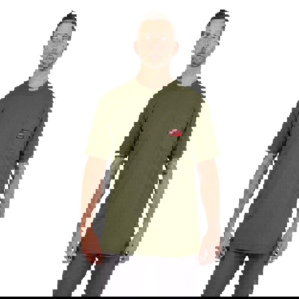 Shirts; Garment Style: Short Sleeve ; Garment Type: General Purpose ; Size: X-Large ; Color: Green ; Material: Cotton; Polyester ; Chest Size (Inch): 46 to 48